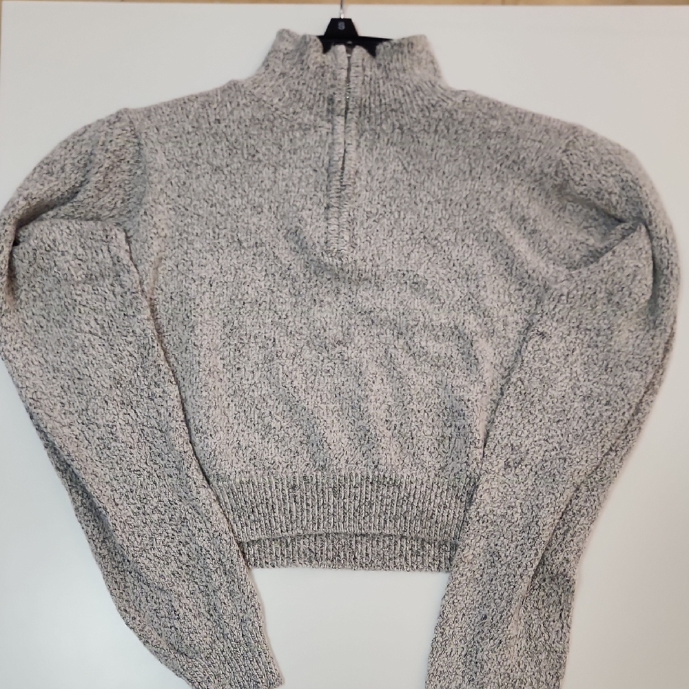 Brandy Melville Gray Cowl Neck Sweater